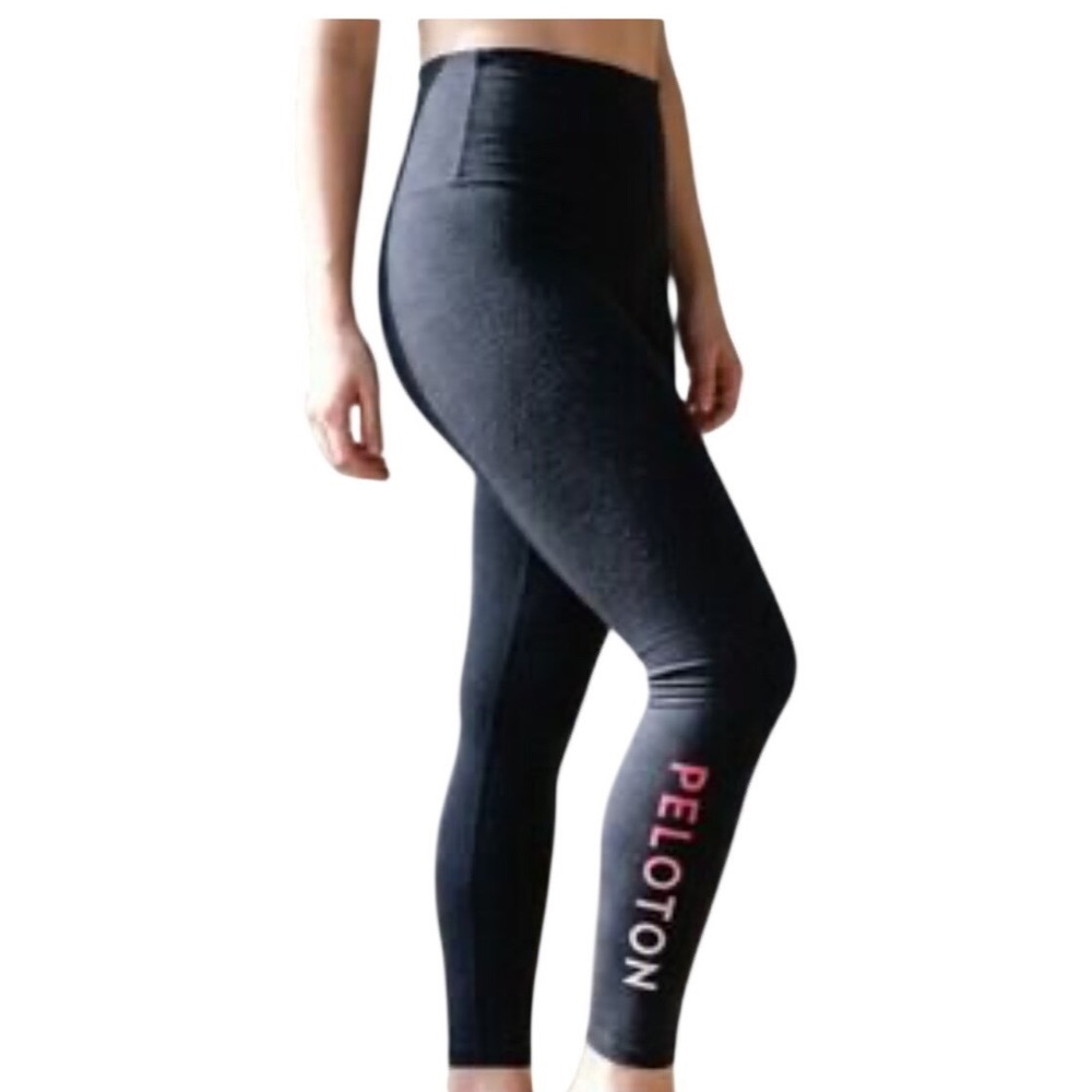 Beyond Yoga x Peloton Women Small Black High Waisted Spacedye Leggings Made USA